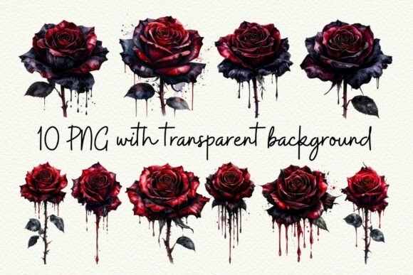 Download 10 Dark Rose PNG Dark Romance Clipart - Dark Collection