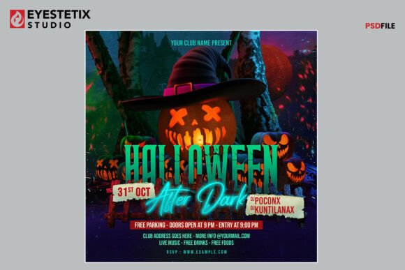 Download Halloween After Dark Flyer - Dark Collection