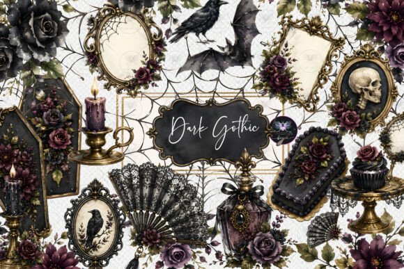 Download Dark Gothic Halloween Clipart - Dark Collection