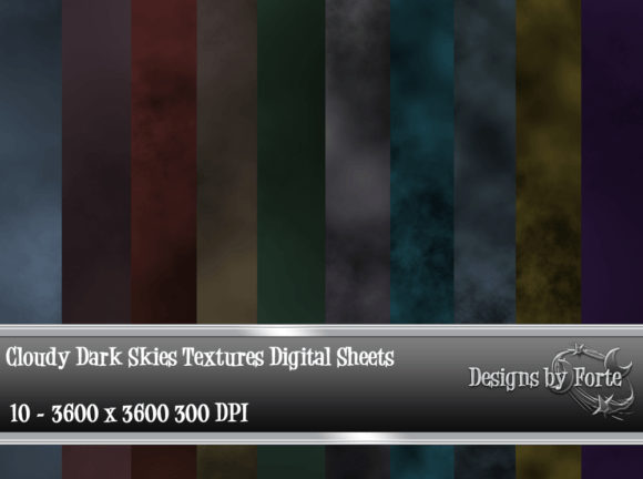 Download Cloudy Dark Skies Seamless Textures - Dark Collection