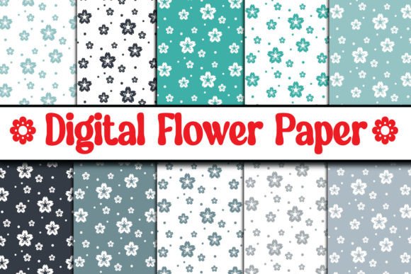 Download Digital Floral Papers, Seamless Pattern - Premium Resources