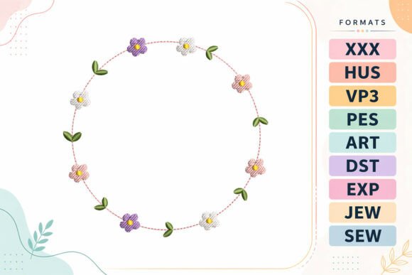 Download Minimal Floral Circle Frame - Minimal Collection