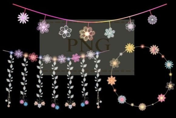 Download Flower Elements Png Floral Lighting - Flower elements Collection